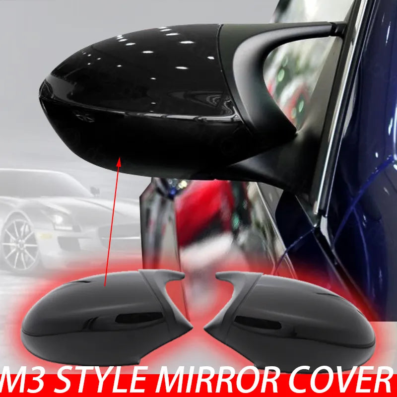 Rear Mirror Black Carbon Fiber Cover for BMW 1 3 Series