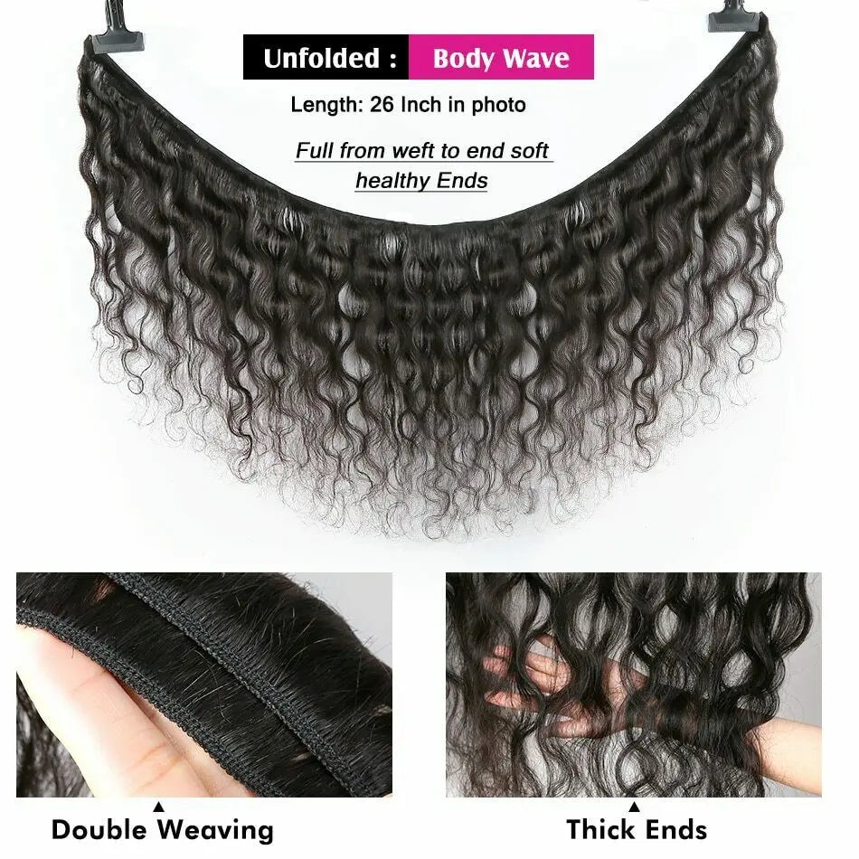 1/3/4 PCS Brazilian Hair Weave Bundles