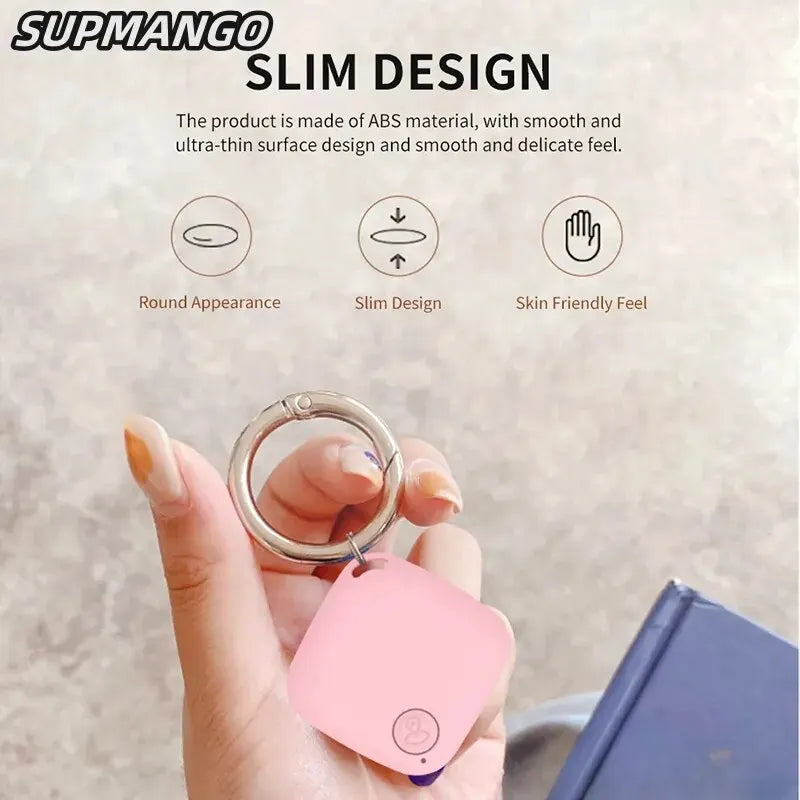 06 Mini Bluetooth 5.0 Tracker AntiLost Device Round Pet Kids Bag Wallet Tracking Smart Finder Locator