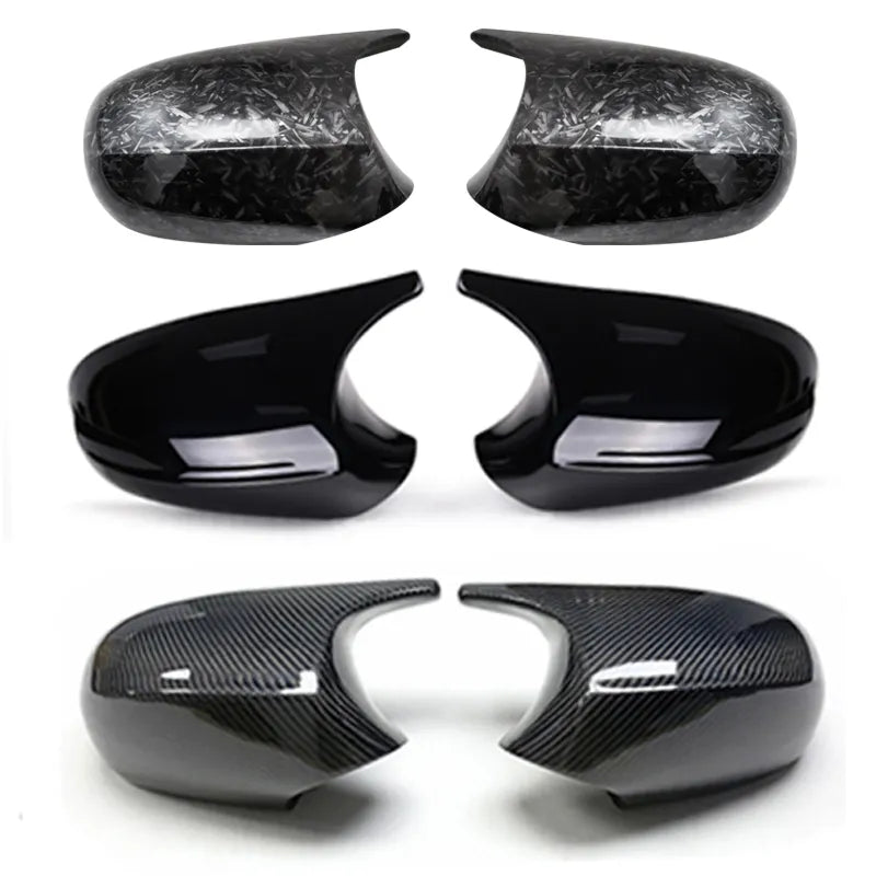 2x Mirror Cover Car Side Door Rearview Cover Cap For BMW