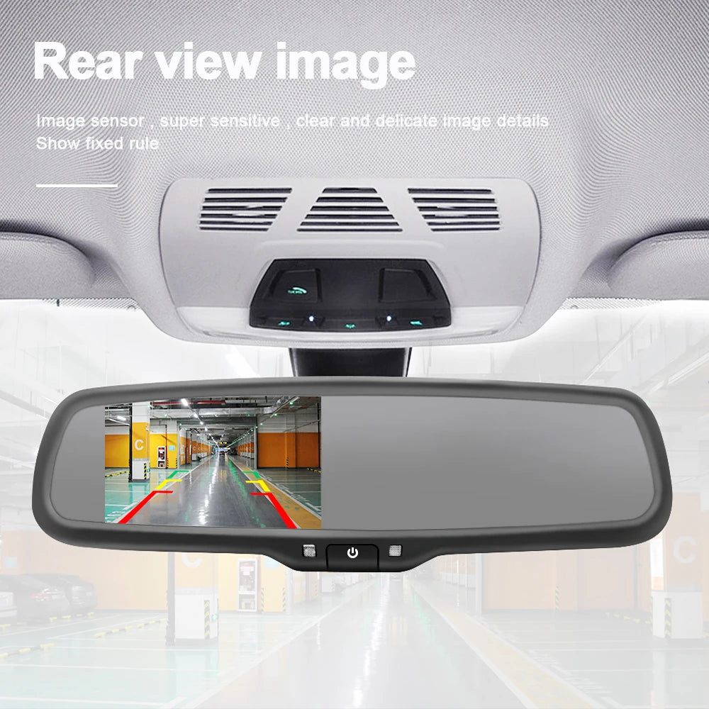 4.3-inch LCD auto-brightness car rearview mirror monitor