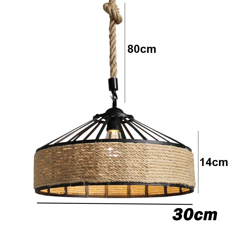 Spain Classical Sisal rope pendant lamp