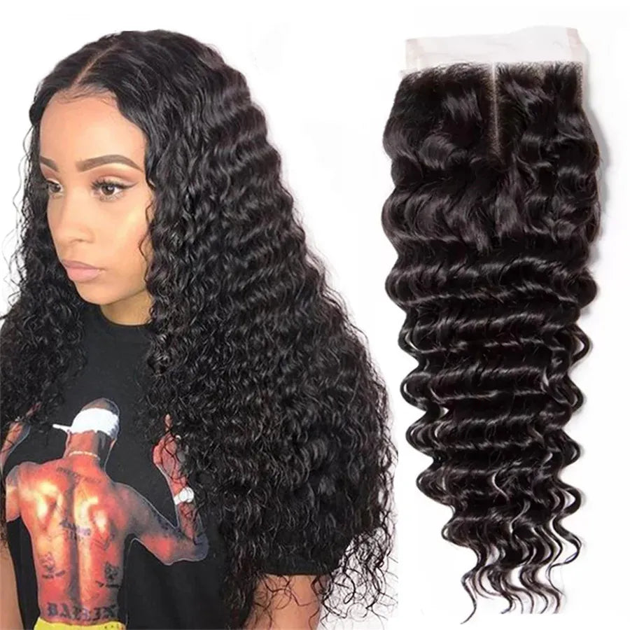 24 Inch 4x4x1 Curly HD Lace Closure