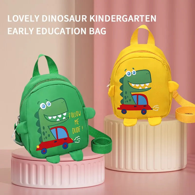 1 PCS Kids Cartoon Mini Dinosaur Backpack Anti Lost Bag Kindergarten School Bag Backpack