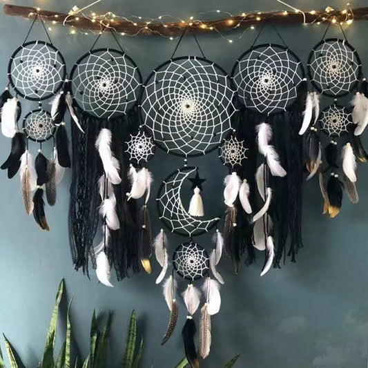 5pcs/set Handmade Indian Style Feathers Dream catchers