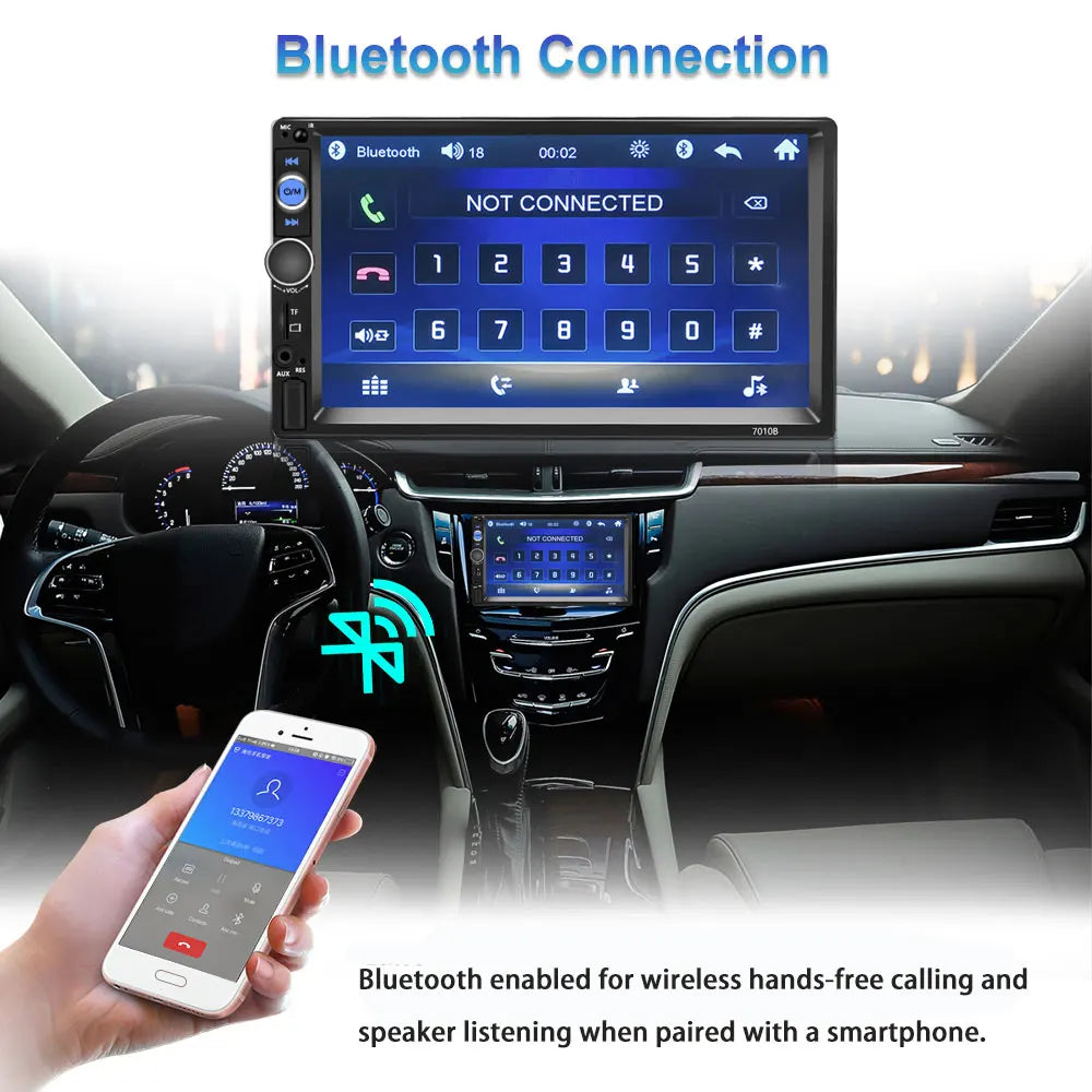 Bluetooth 2D Car Radio Multimedia Player