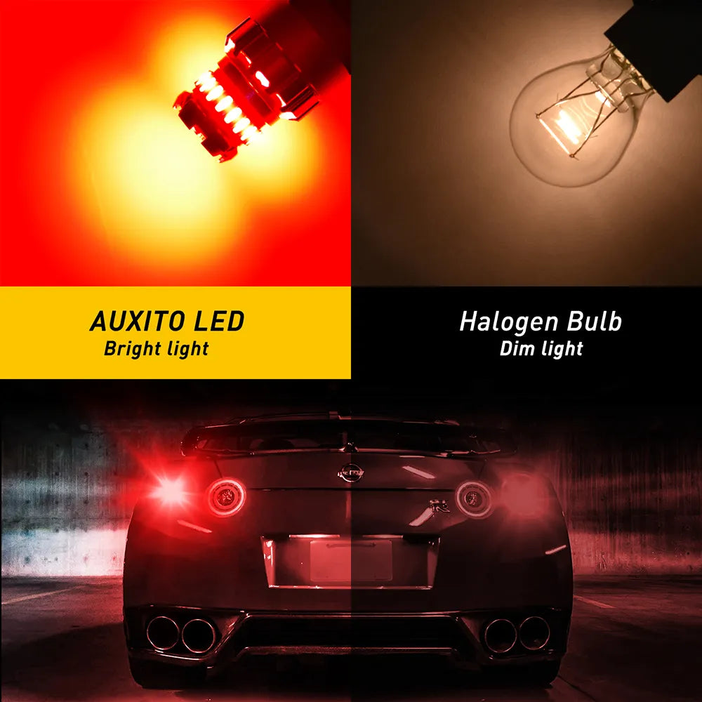 LED Bulbs Super Bright Car Lights Red White Brake Lights Reverse Lamp DRL