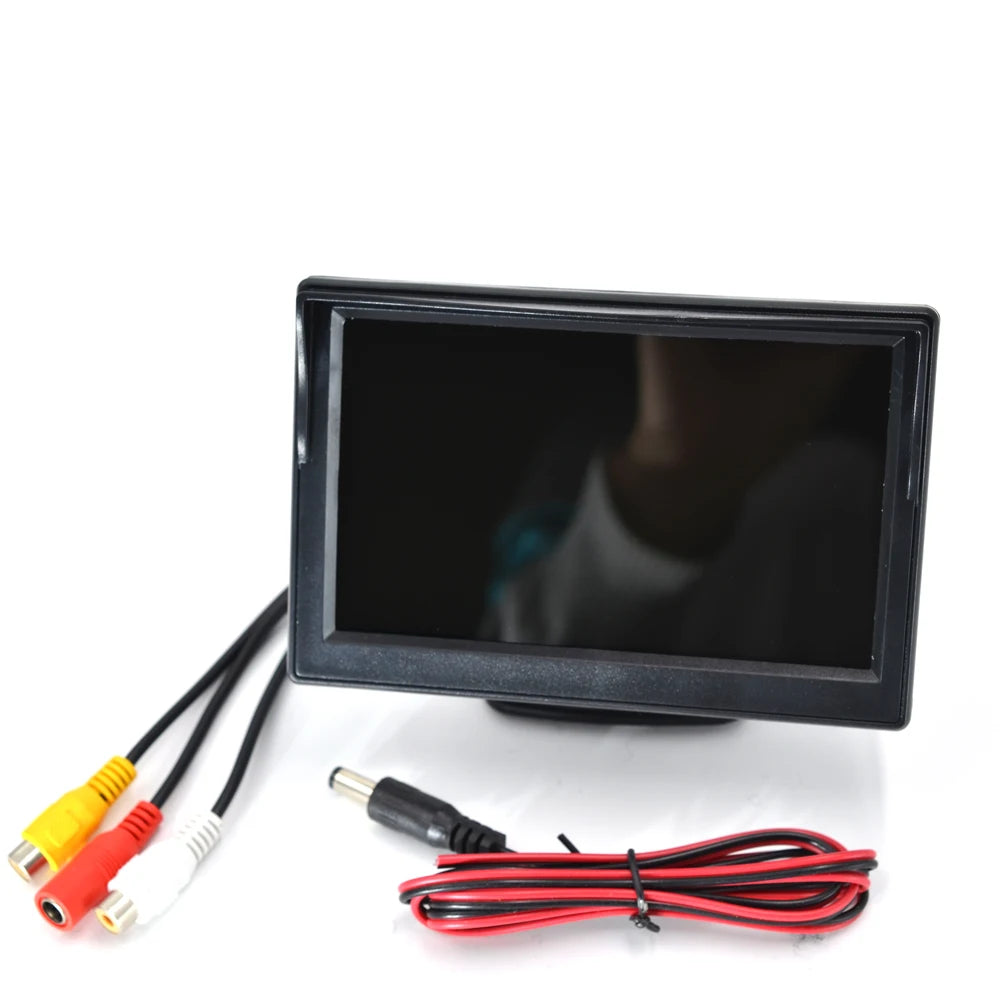 5 Inch 800*480 Screen Car Monitor with 2 Way Video Input