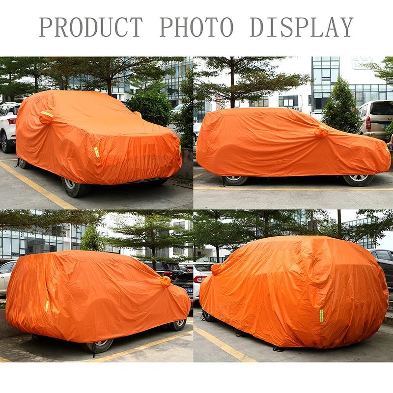 Universal UV Protection Orange Car Cover Waterproof Protector for BMW