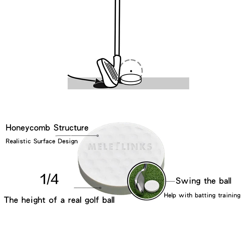 1 pc./6 pc. golf flat ball putting practice