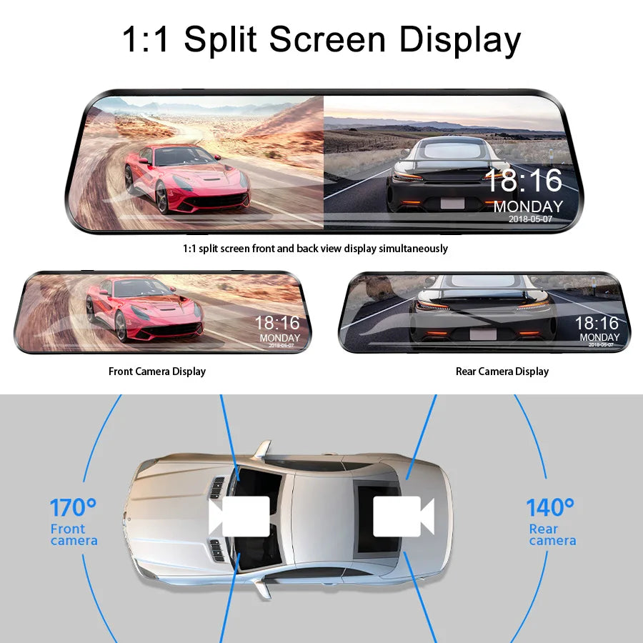 Touchscreen Mirror Camera for Cars