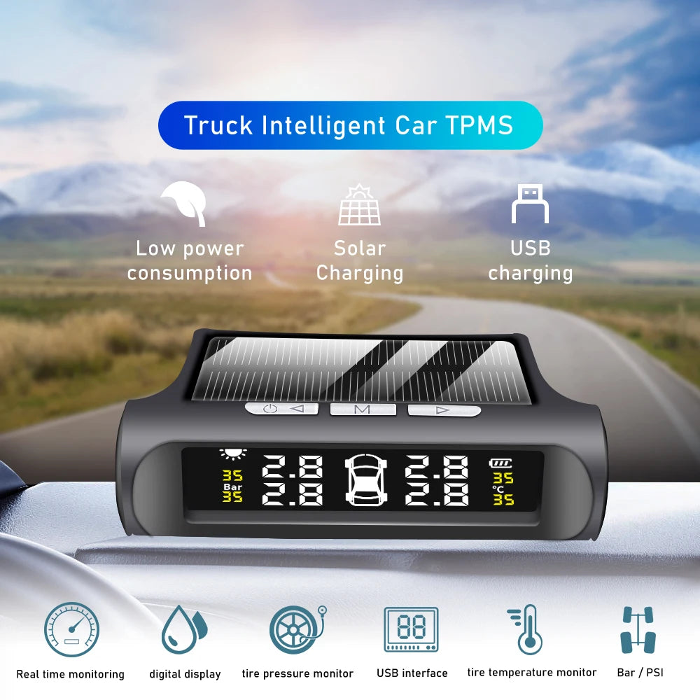 Car Solar Tire Pressure Monitoring System