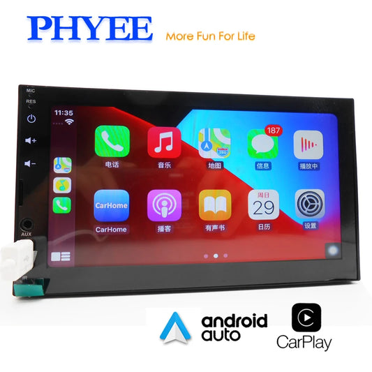 Bluetooth Android Auto Hands-Free 7" Touch Screen Car Radio