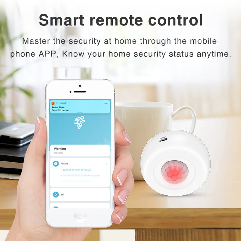 USB Battery and Infrared Light Wi-Fi Security Alarm