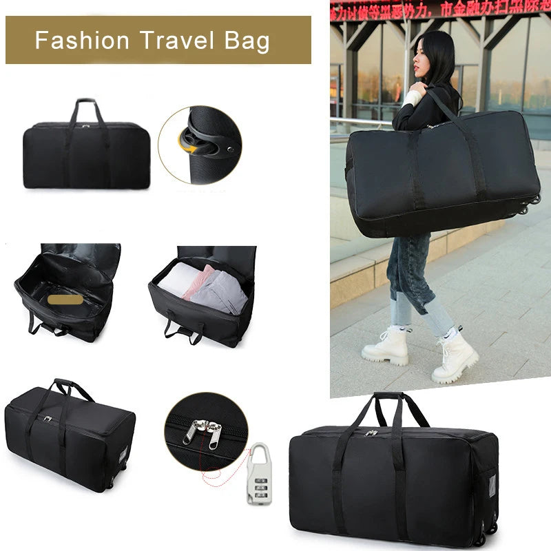 Large Capacity Unisex Wheel Travel Bag 10kg Carry-on Luggage