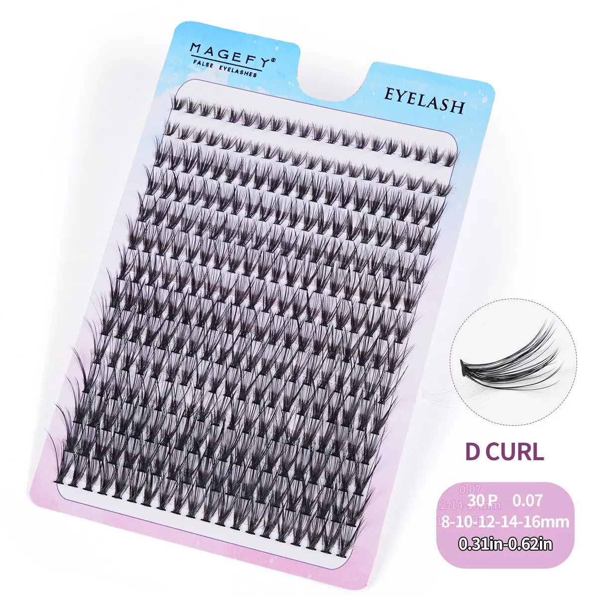 280 Pcs Cluster Lashes 40P 30P Fishtail Type Grafted Eyelashes 8~16mm Natural Vivid Eye Makeup Lashes Extension Individual Lash