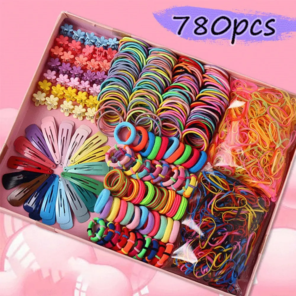 Girls Colorful Hair Bands Set