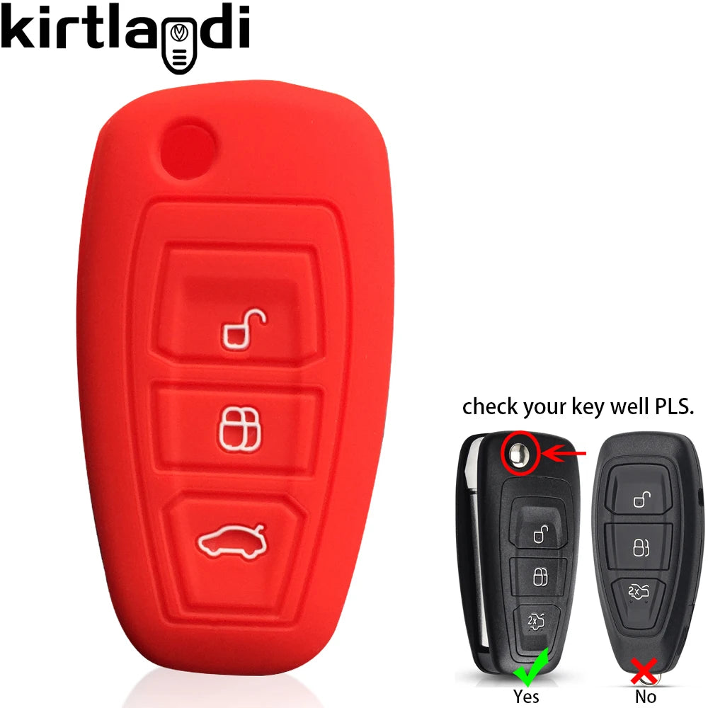 Silicone Car Key Case Shell for Ford