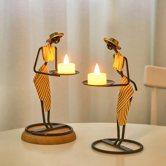 Human Figurines Candle Holders