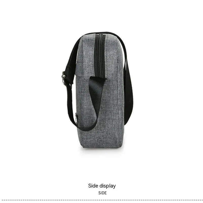Nylon Shoulder Bag Men Solid Color Crossbody Bag Casual And Fashionable European And American Retro Bag Slingbag