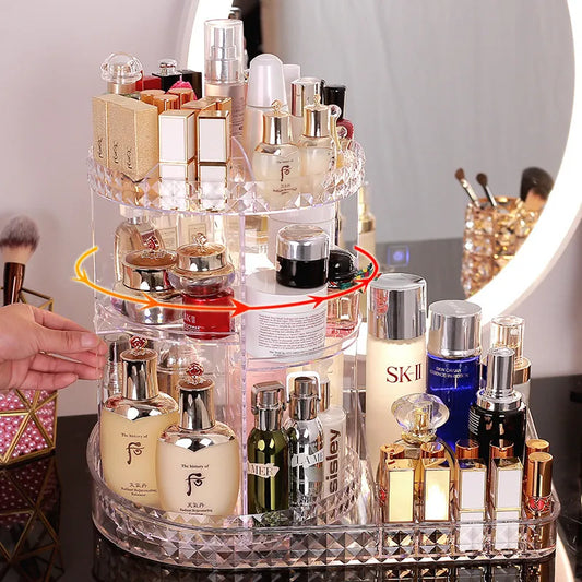 360 Degree Rotation Make Up Organizer