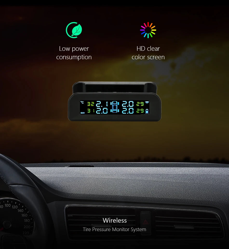 Automatic Brightness Car Tire Pressure Monitor System