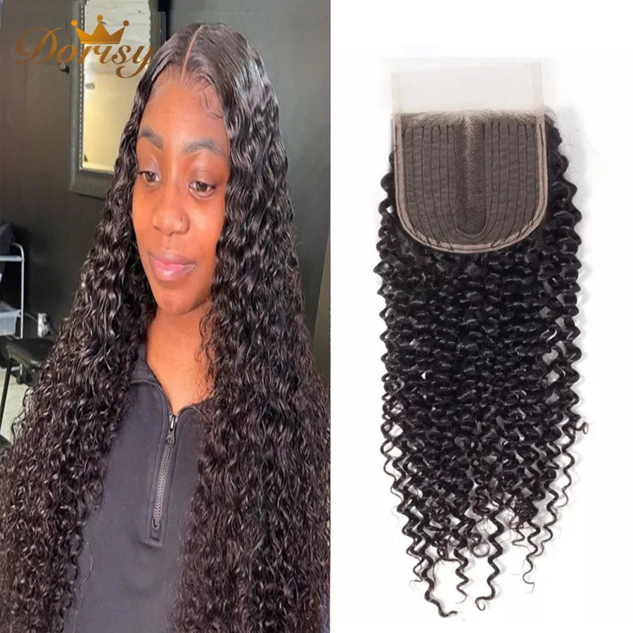 24 Inch 4x4x1 Curly HD Lace Closure