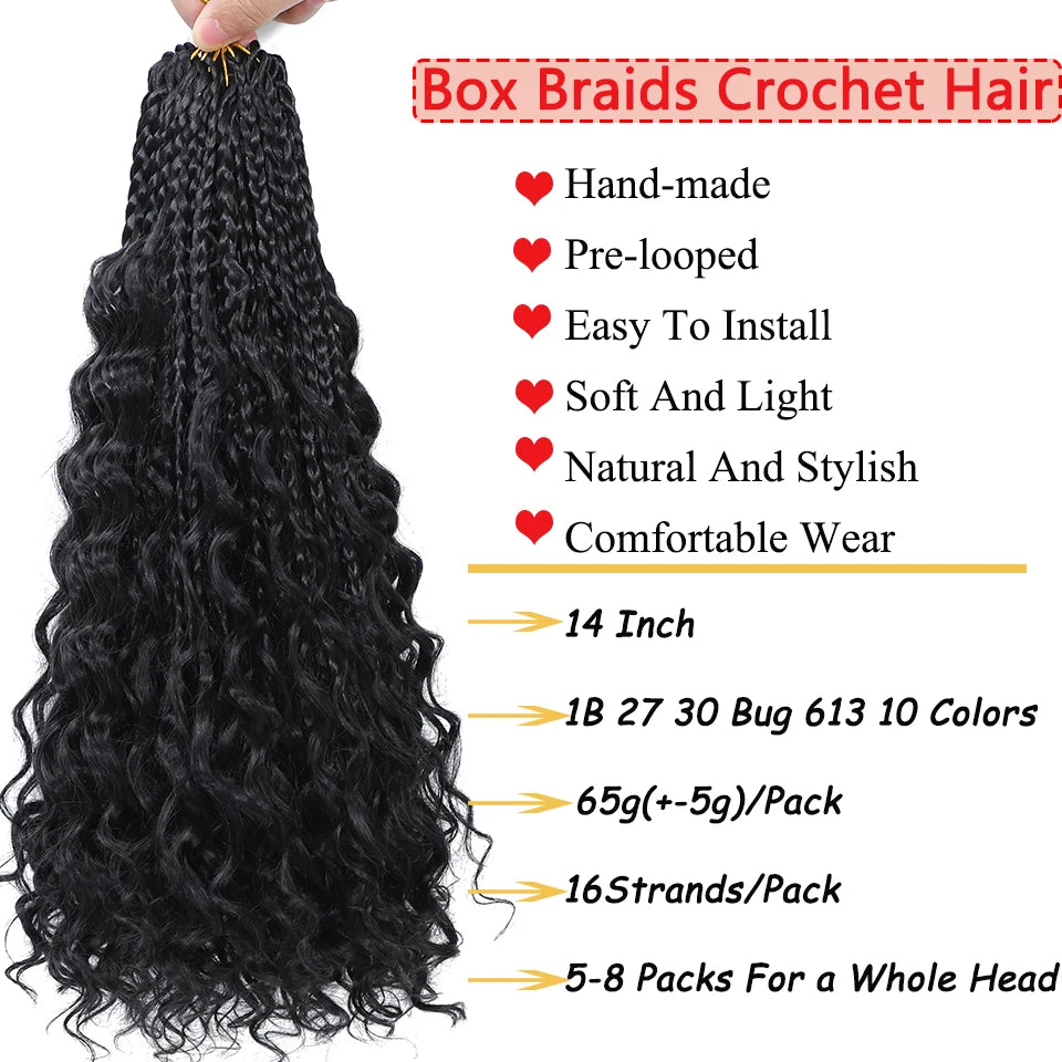 1- 6 Packs 16 Strands/Pack Ombre Crochet Braids