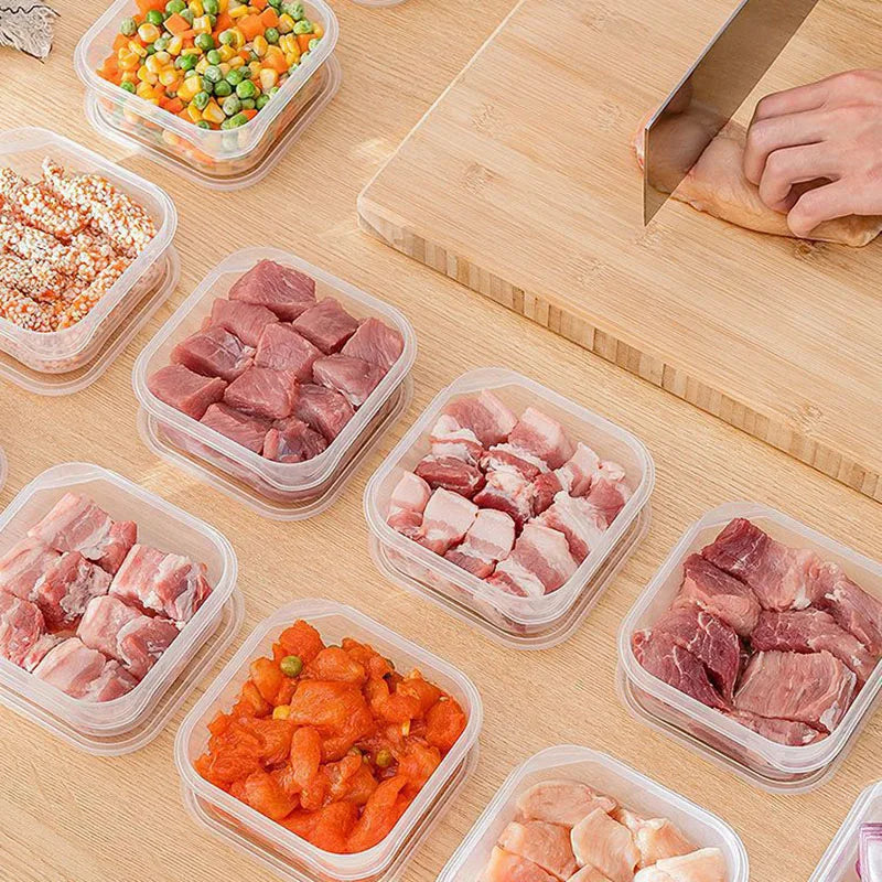 Fresh-keeping Storage Box Stackable Food Storage Box for Meal Prep and Ingredient Organization In Fridge or Freezer