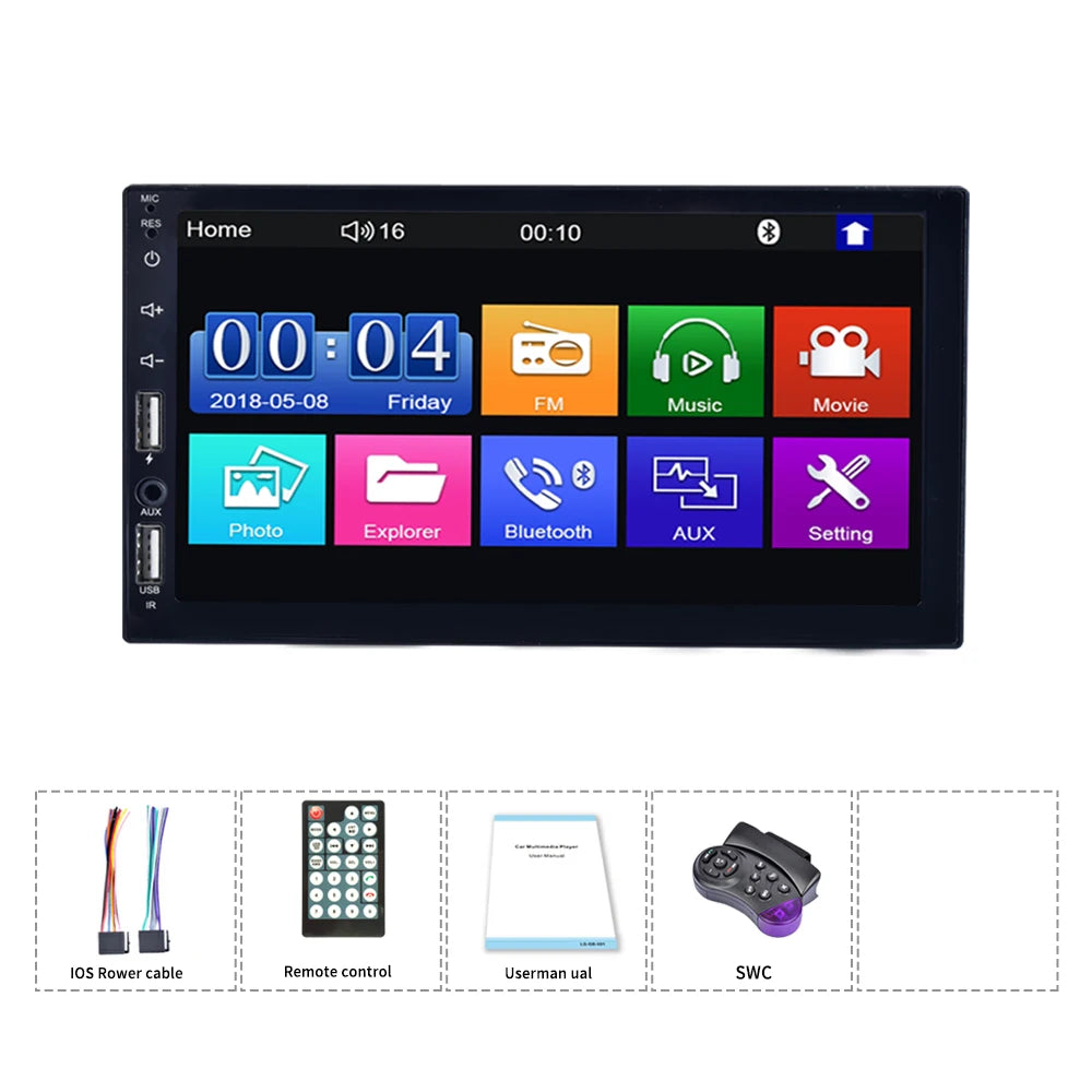 7 Inch Touch HD Capacitive Screen Car MP5 with Double USB Mirror Link