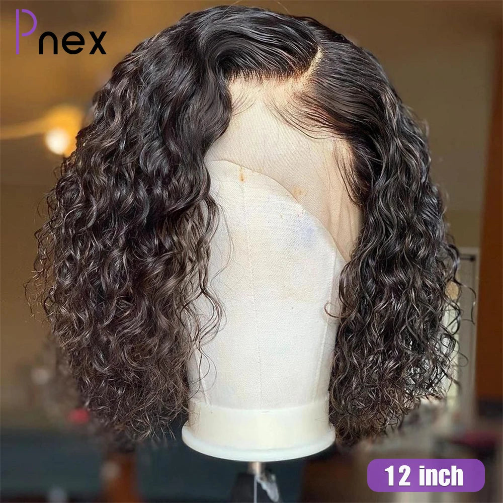 Pre-plucked Peruvian Glue-less Short Curly Human Hair