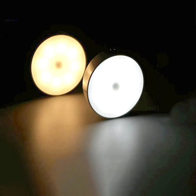 LED Intelligent Human Induction Night Lamp USB Charging Emergency Automatic Lighting Bedside Cabinet Home Wardrobe Lamp