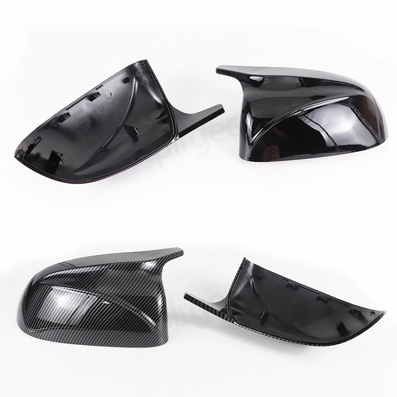 black rearview mirror cover For BMW