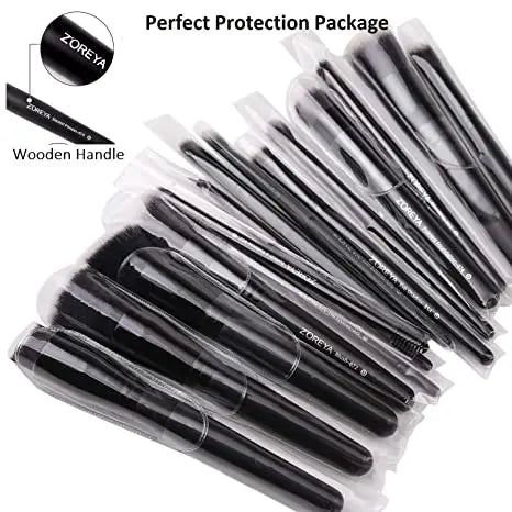 15 Pcs Luxury Black Makeup Brushes Set