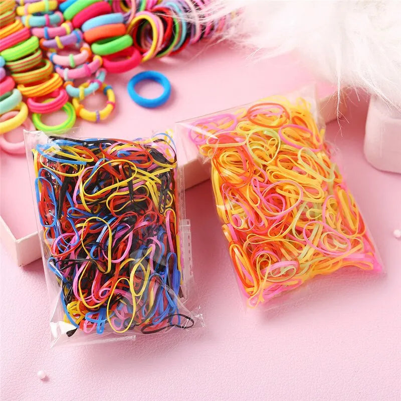 Girls Colorful Hair Bands Set