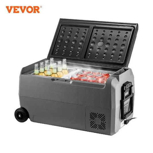 36L 50L 60L Portable Car Refrigerator With Wheel