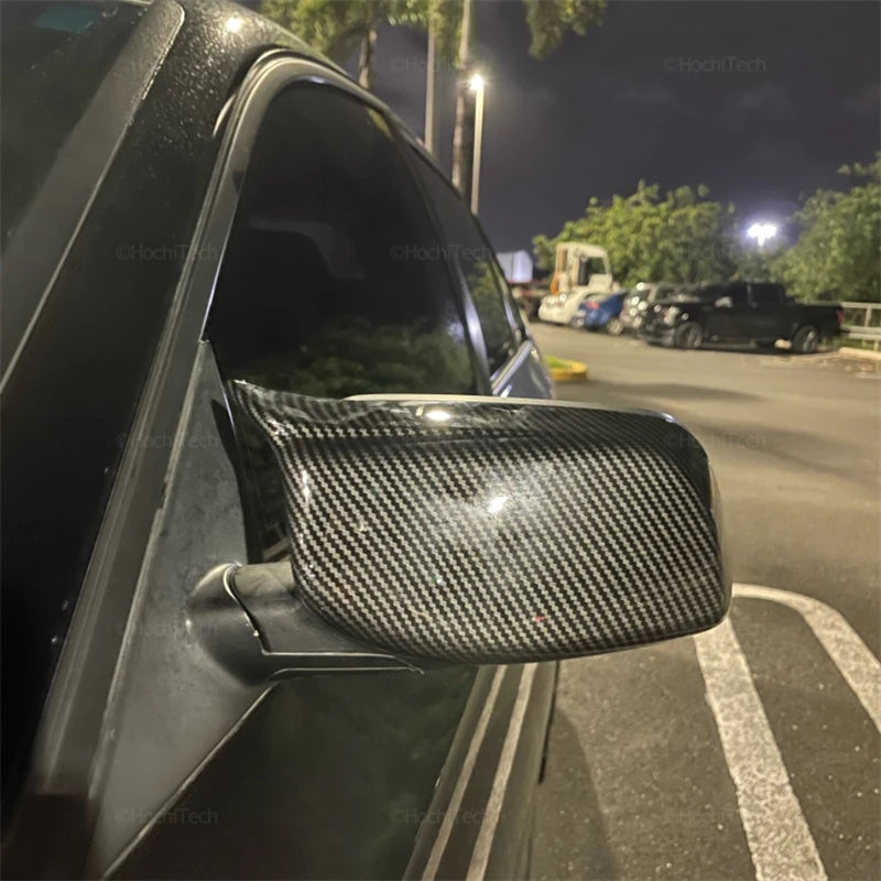 Black  Carbon Fiber Rearview Side Mirror cover for BMW