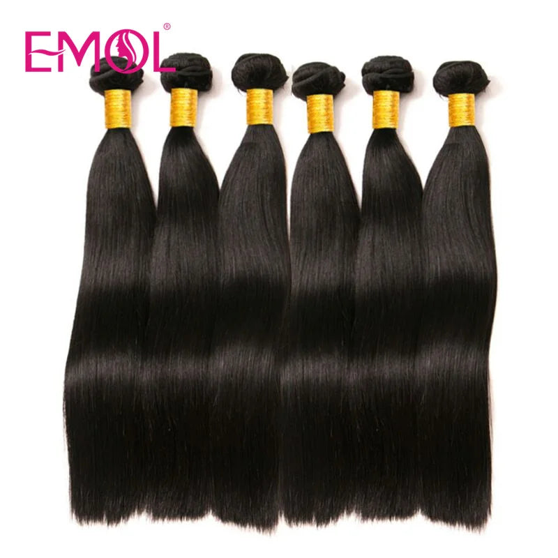 8-28 Inch 1/3/4 Bundles Straight Brazilian Human Hair Extensions