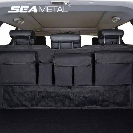 Car Trunk Organizer With 9 Pockets Large Capacity Storage Bag