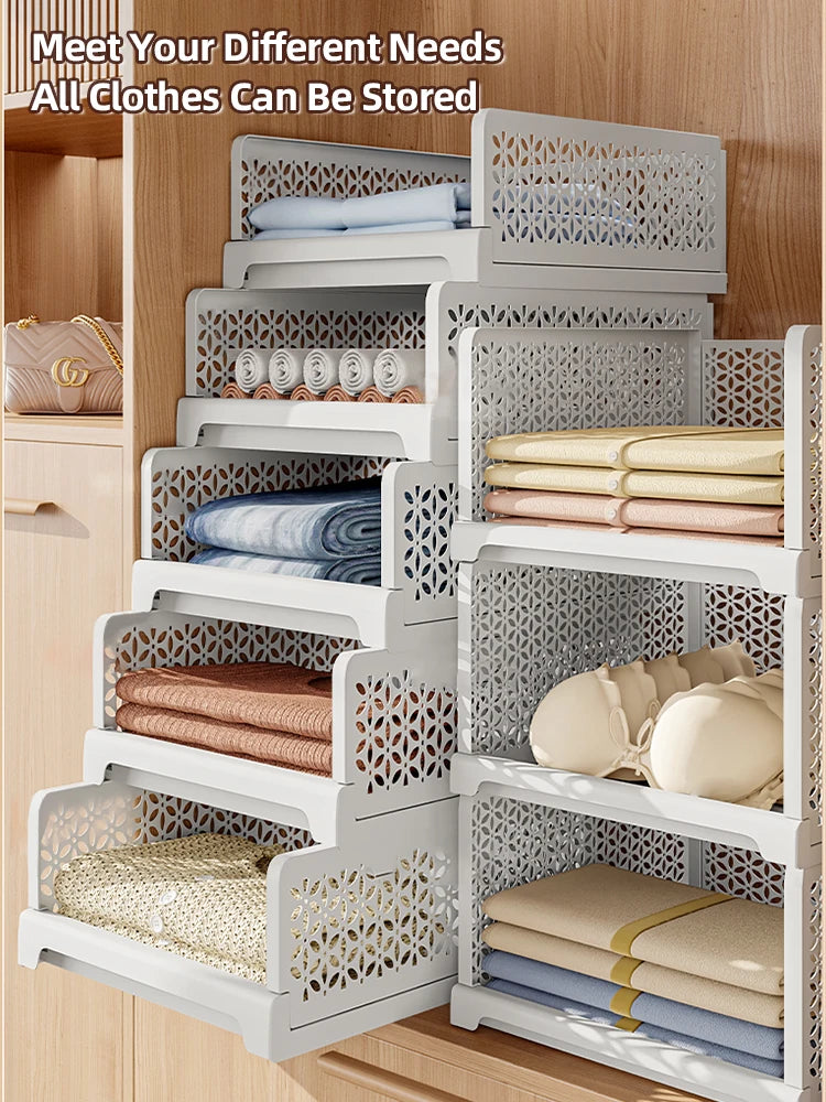 Wardrobe Storage Shelf Organizer