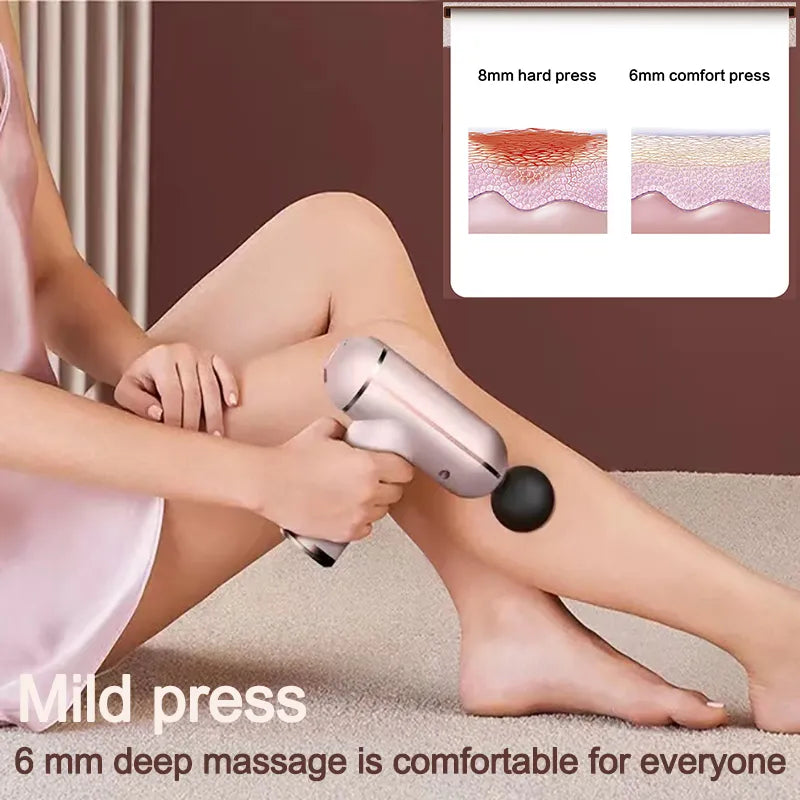 Portable LCD Display Massage Gun for Muscle Relaxation and Pain Relief