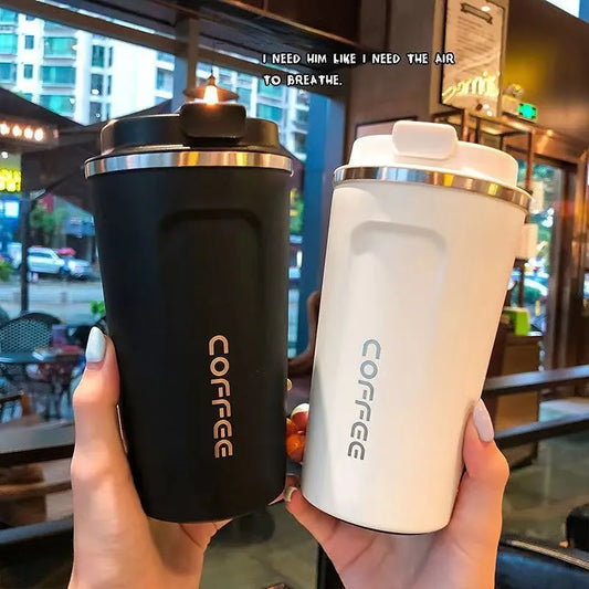 350ml/500ml Stainless Steel Coffee Cup Travel Thermal Mug Leak-Proof Thermos Bottle Tea Coffee Mug Vacuum Flask Insulated Cups
