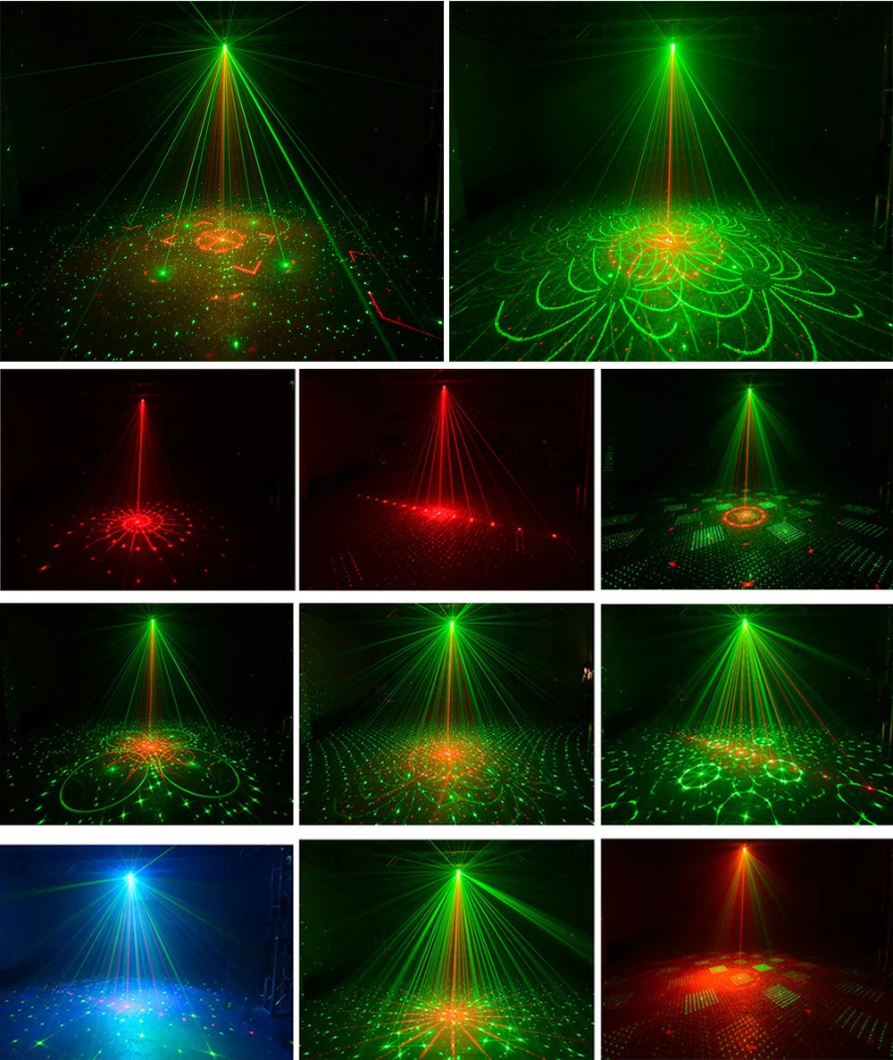 LED Stage Laser Light/Disco Lamp with Voice Control