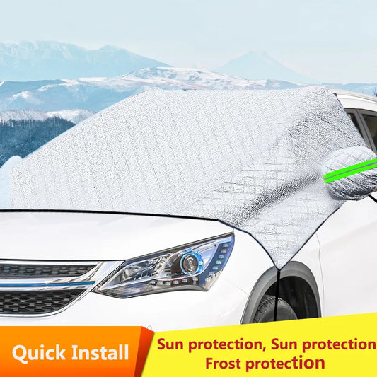 Car Front Snow Frost Cover