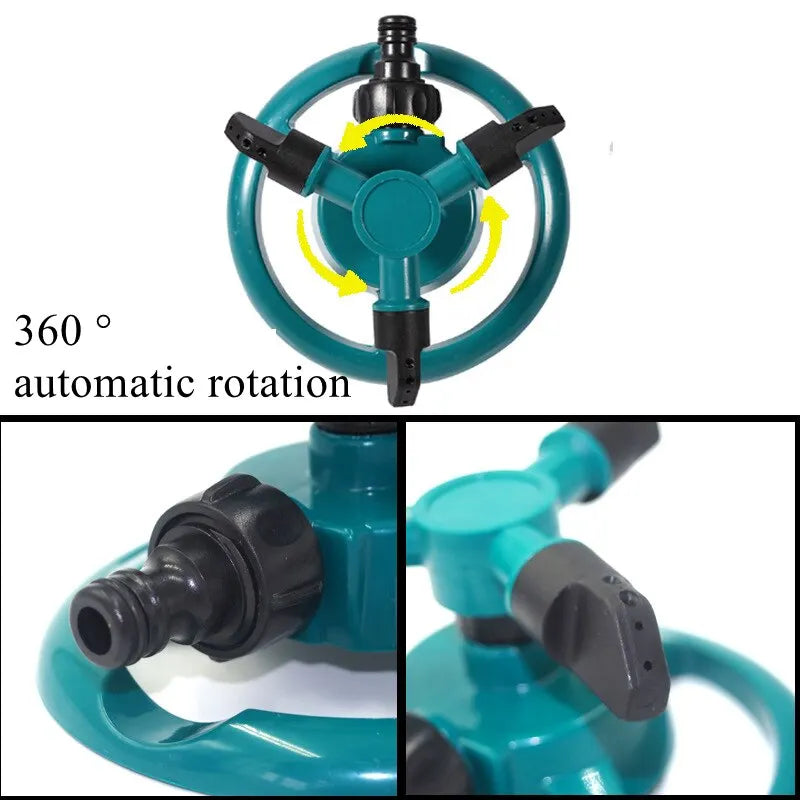 Sprinkler Nozzle 360 Degree Automatic Rotating Water Spray Garden Lawn Automatic Sprinkler Garden Watering Irrigation Supplies
