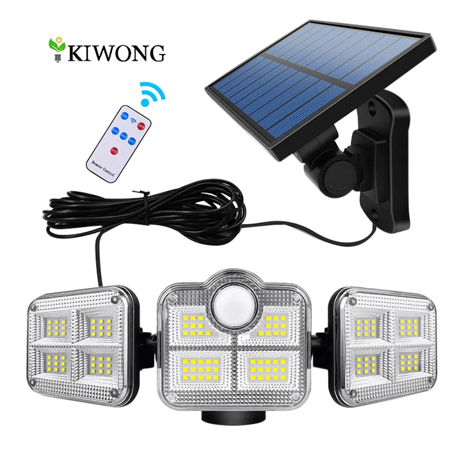 20W Super Bright Solar Lights With Adjustable Head Wide Lighting Angle