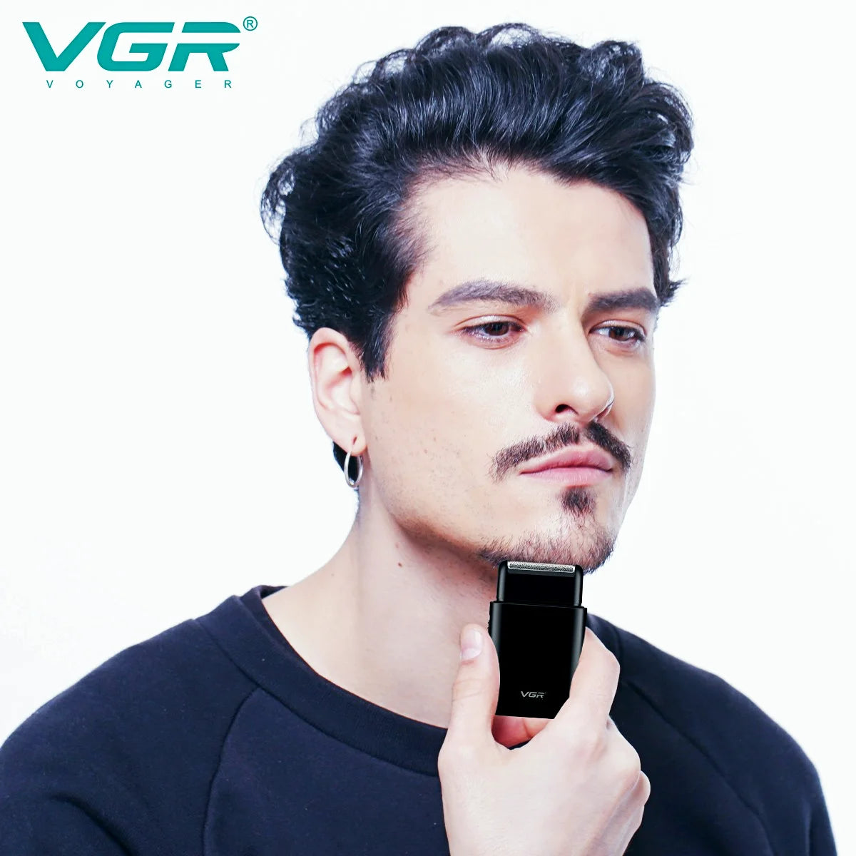 USB Charge Professional Electric Shaver for Beard with 2 Blades