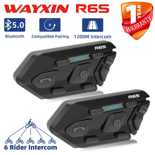 Motorcycle Waterproof Helmet Headset Intercom