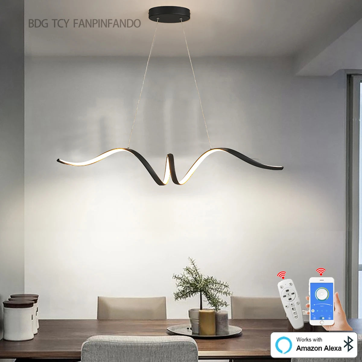 Smart LED Chandelier with app control system