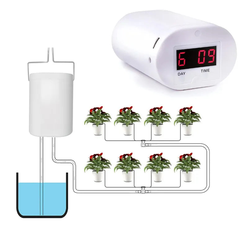 2/4/8 Head Automatic Watering Pump Controller with Timer System